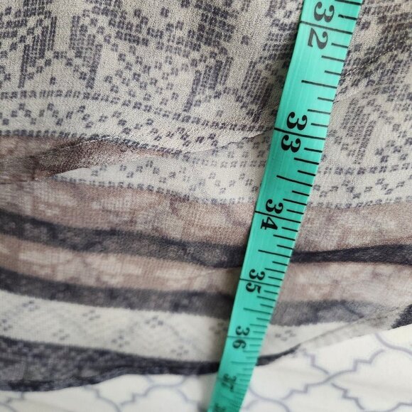 Anthropologie Sam + Lavi Dress sz Small Sheer Sheath Long Slevs Lightweight Boho - Picture 7 of 14